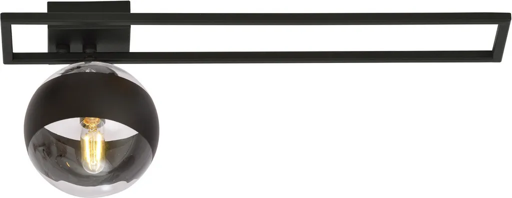 Plafonnier Emibig Imago 1132/1C Noir à Rayures 1xE14 40W Luminaire