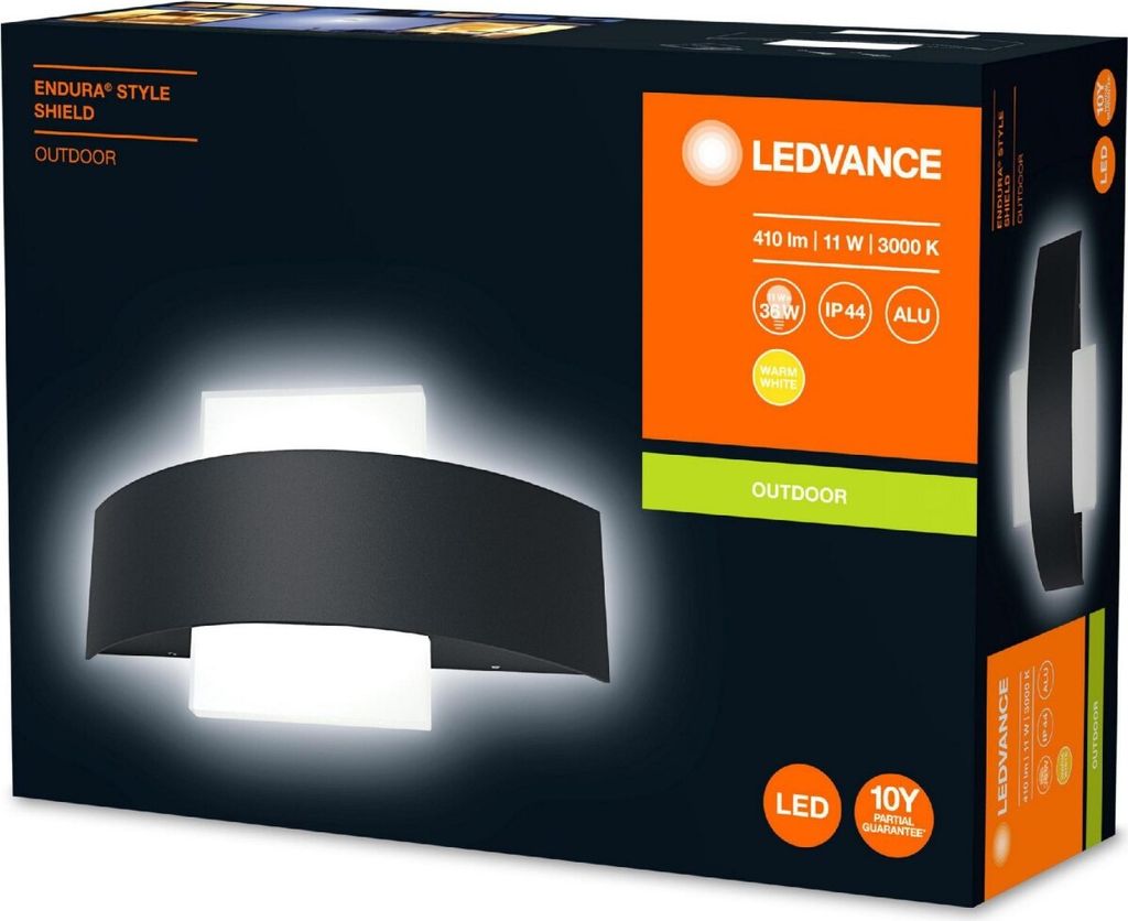 Ledvance Außenleuchte Endura Style Shield dunkelgrau Up- & Produktbild 14
