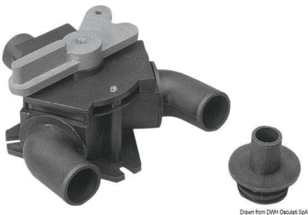 Osculati Strong Valve 25/38 mm Vanne Manuelle pour Toilettes de Bateau