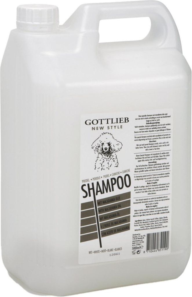 Gottlieb Szampon dla pudli białych 5 l z olejkiem makadamia Zdjęcie produktu 
