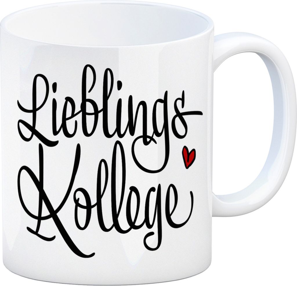 Kaffeebecher mit Spruch: Lieblingskollege Kaffeetasse Tasse Produktbild 