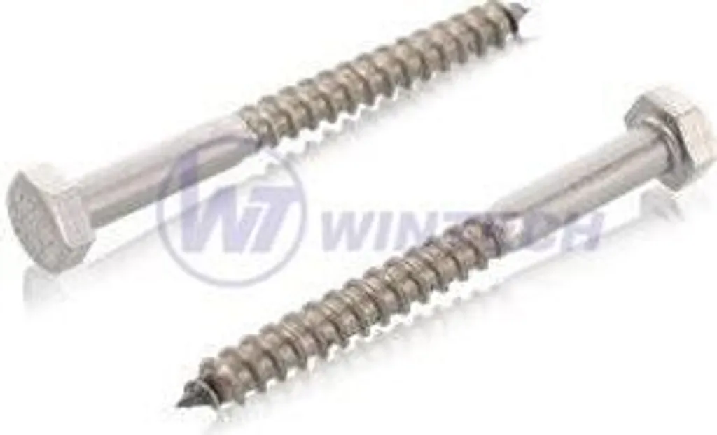 Vis à bois DIN 571 10 x 140 mm en acier inoxydable A2 - Boîte de 50 pcs