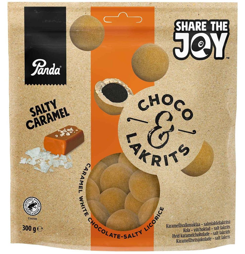 Panda Choco & Lakrits Salty Caramel 300g Produktbild 
