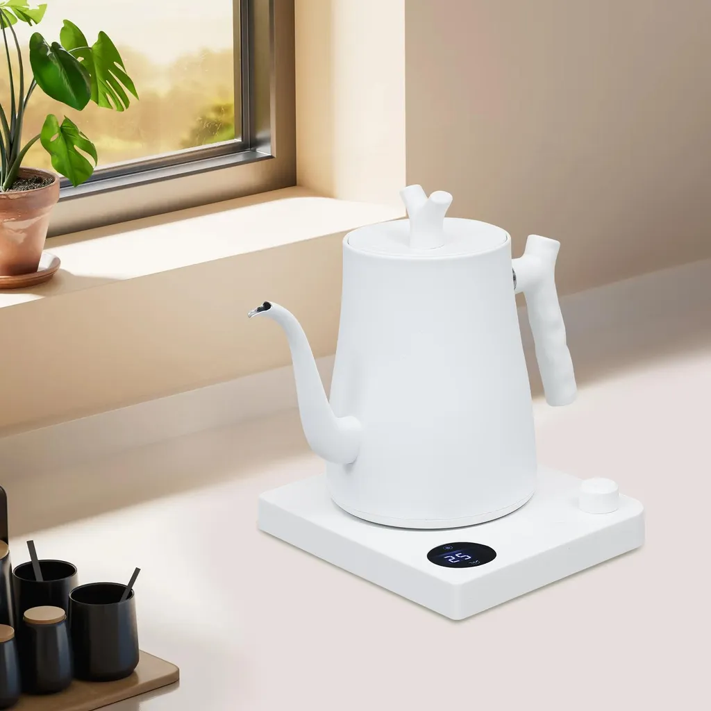 Bouilloire Électrique pour Thé et Café 1L Inox - Réglage Température