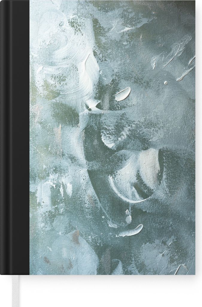 MuchoWow Notizbuch Tagebuch Haushaltsbuch Notebook A5 Acrylfarbe - Strukturen - Abstrakt - Notizblock - Notizheft - Notebook - Schreibblock - Papier