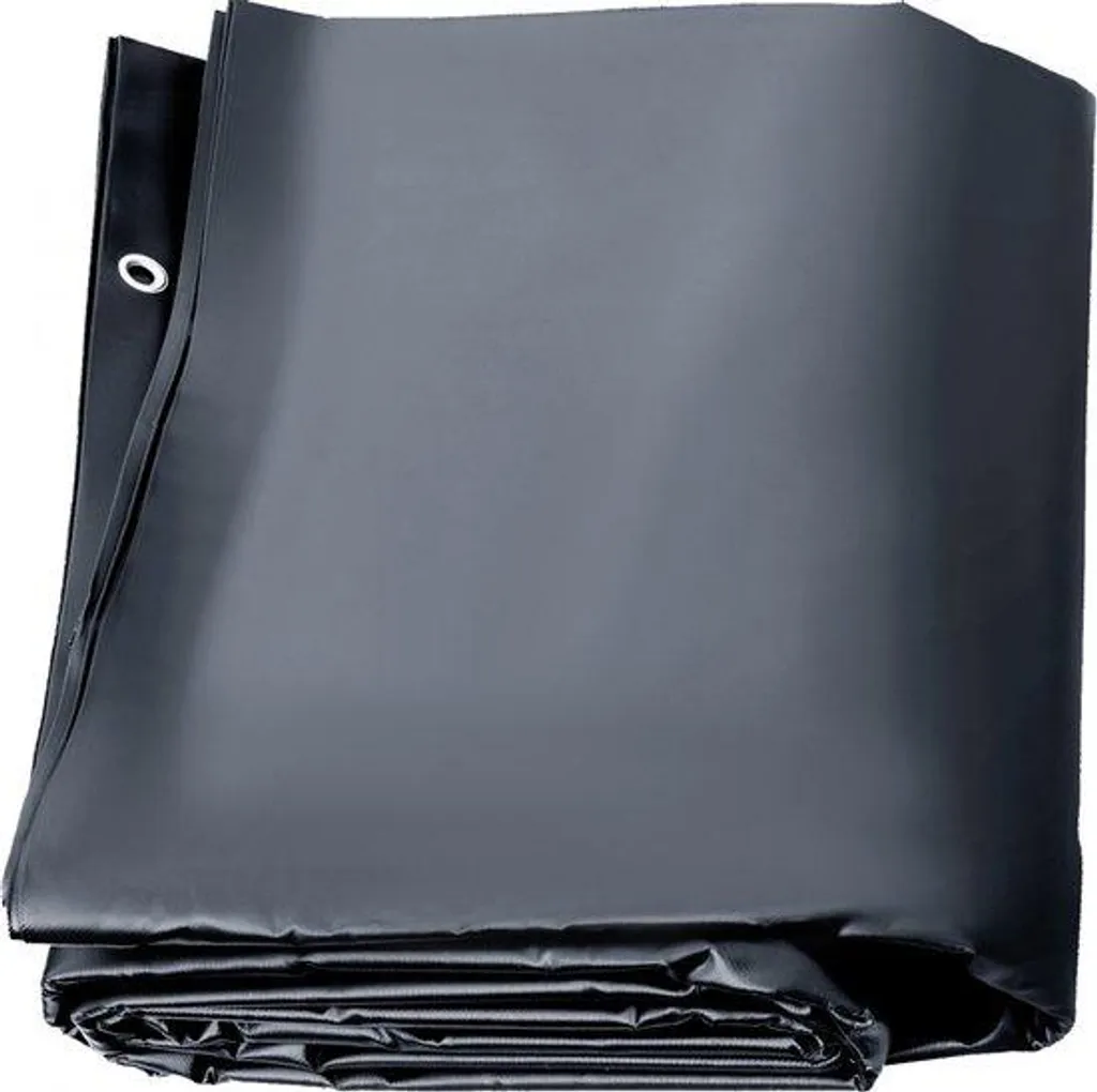 Bâche de piscine 4x7m amortissante, protection charbon de bois durable