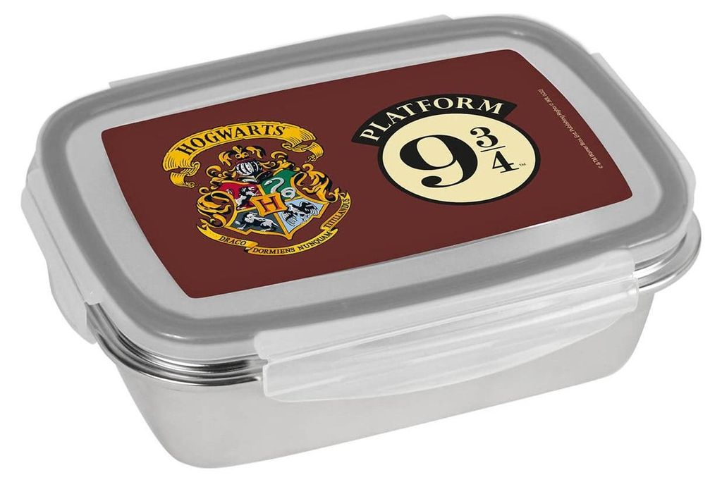Pudełko na jedzenie Harry Potter 9, 34 oraz bidon z herbem, Zdjęcie produktu 