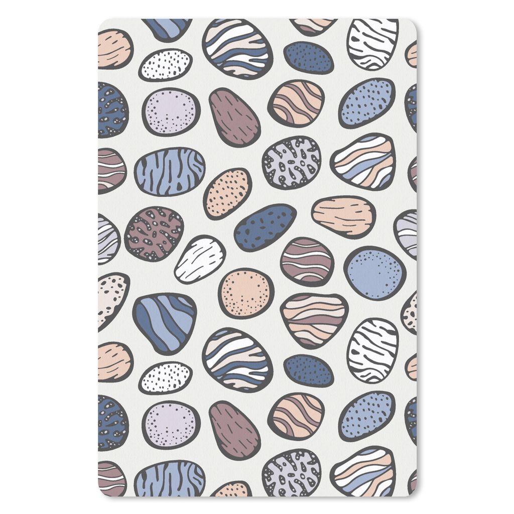 MuchoWow Mauspad Mousepad Steine - Muster - Zen 40x60 cm - Mousepads - Maus Mat - Pad - Mausunterlage - Schreibtisch Accesoire