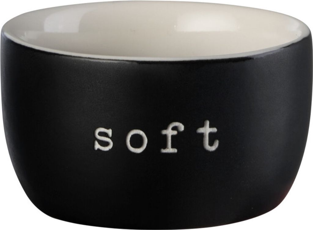 ASA Hey! Eierbecher Soft Schwarz Ø5cm