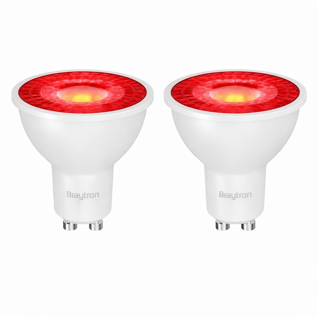 GU10 LED bodové svietidlo, červené, 7 W, 38°, sada 2 ks, Obrázok produktu 