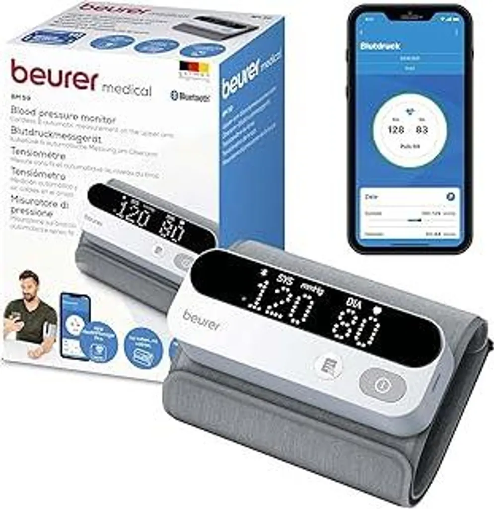 Beurer BM 59 Bluetooth: Sfigmomanometro Smart con App Apple Health