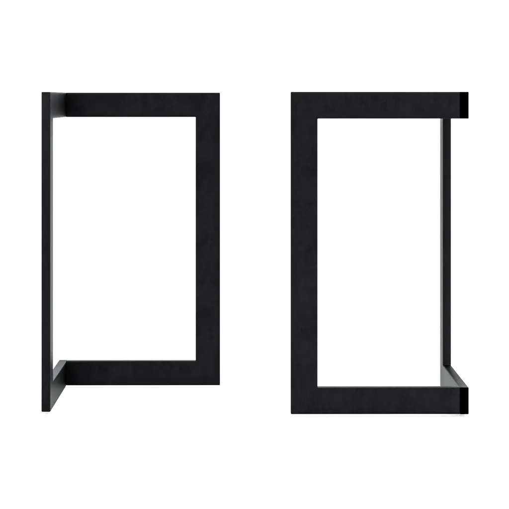 Pieds de Table Kaskinen Noir : Stabilité et Solidité pour vos Meubles - 3