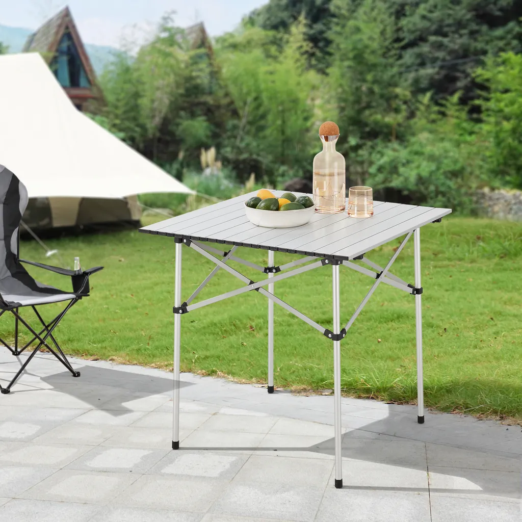 Table Castilenti alu 70x70 cm structure légère et pliante résistante UV