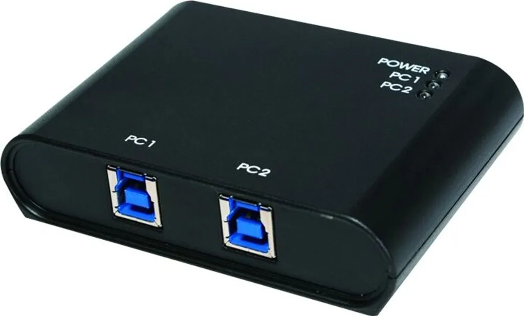 Logilink Commutateur USB 3.0 à 2 Ports - Umschalter Noir Haute Vitesse