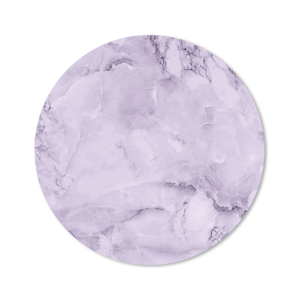 MuchoWow Mauspad Mousepad Marmor - Adern - Violett 30x30 cm - Mousepads - Maus Mat - Pad - Mausunterlage - Tischunterlage - Schreibtischmatten