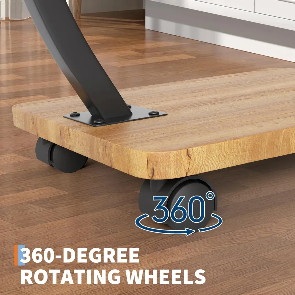 Table d'appoint pour canapé - Support ordinateur mobile en bois et métal - 9