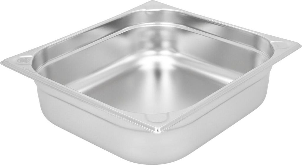 TECHNICA Behälter GN 2/3 100 mm aus Edelstahl | Gastro Container stapelbar | Edelstahlwanne Küche | Hitzebeständig -40 °C bis 300 °C | Gastronorm