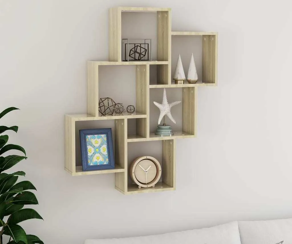 Libreria a Cubi Maison Exclusive Rovere Sonoma 78x93 cm Salvaspazio