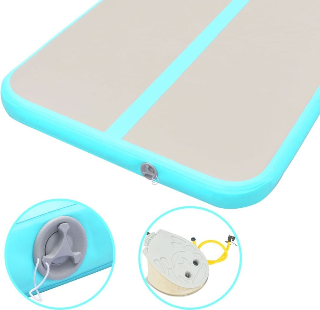 vidaXL Nafukovací gymnastická podložka s pumpou 600x100x10 Obrázek produktu 6