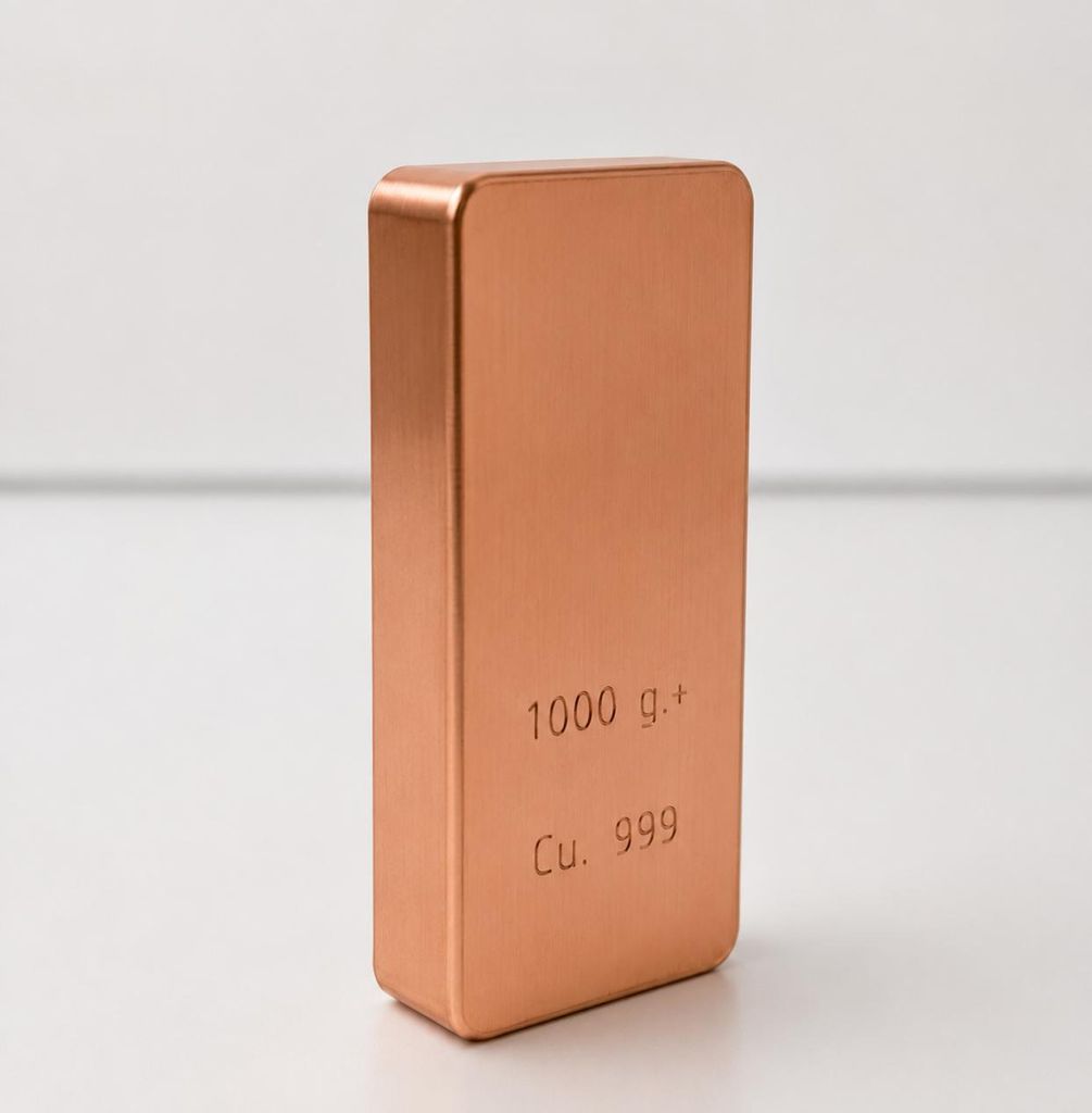 Kupferbarren 1 KG - CU.999 Produktbild 