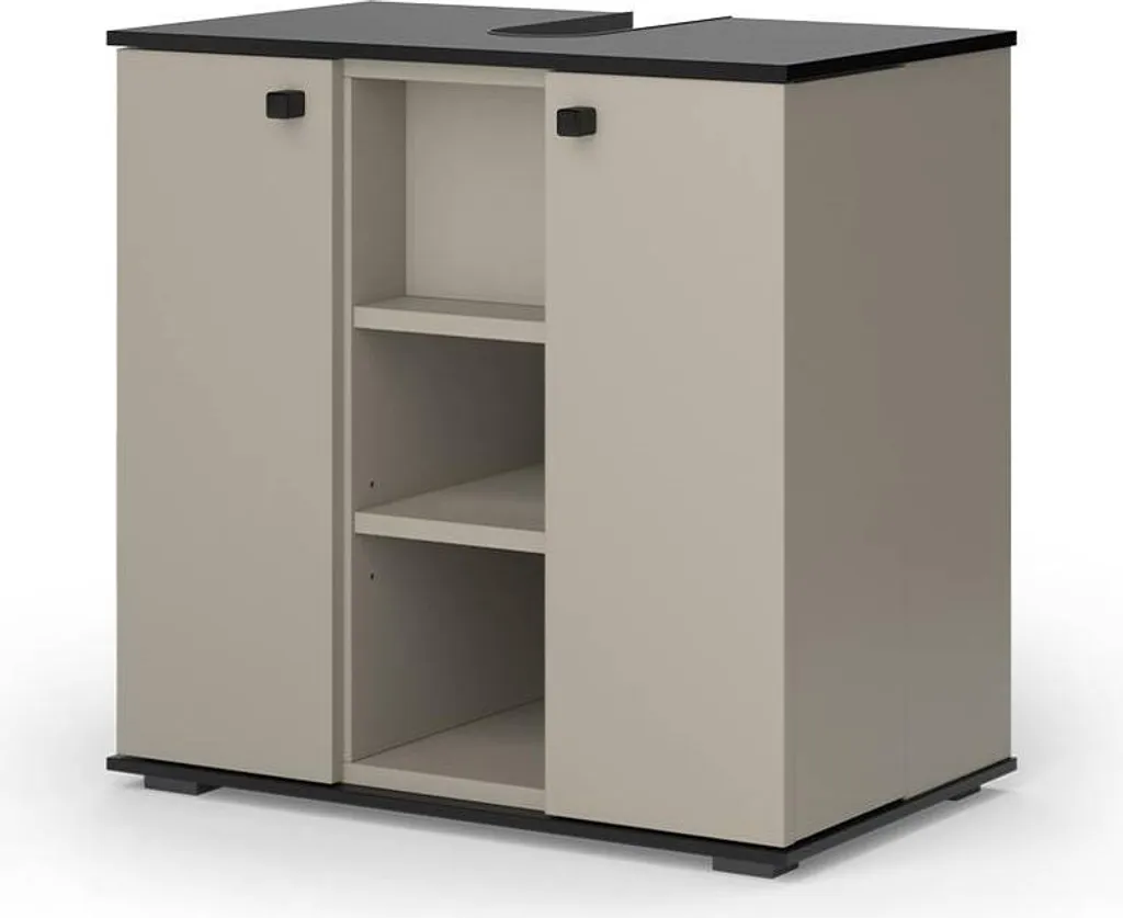 Meuble sous lavabo Vicco Joli Grège 60x59 cm - Modèle 52206 Design