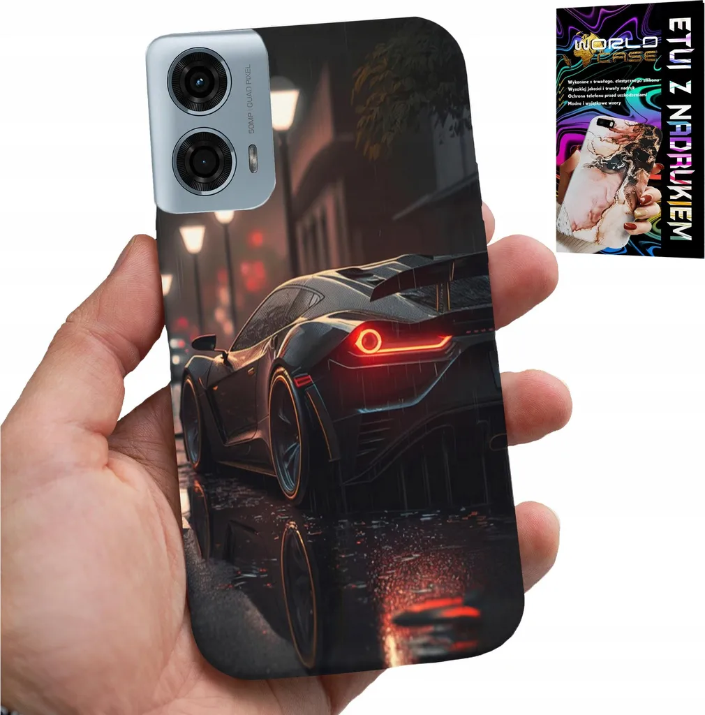 Custodia Motorola Moto G85 5G - Cover Vetro Temperato Auto Sportive