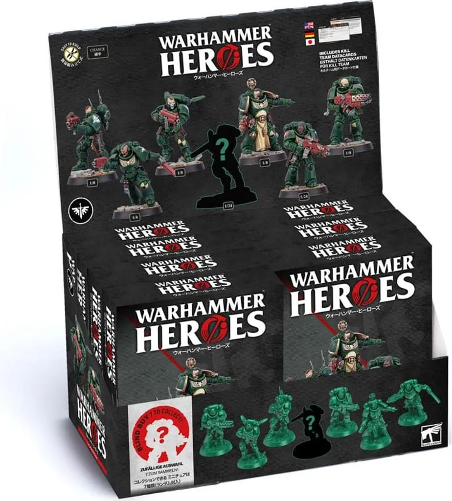 Pack 8 Figurines Dark Angels Warhammer Heroes : Complétez votre Collection