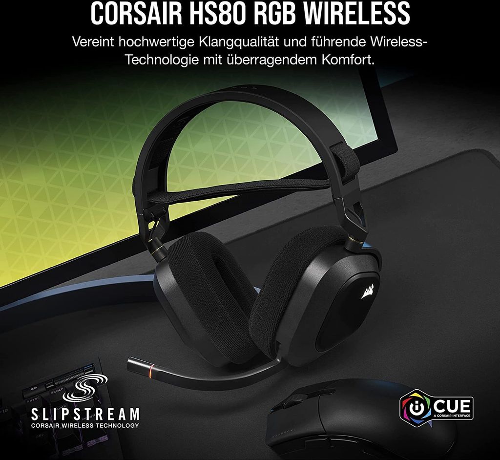 Corsair HS80 RGB WIRELESS zestaw słuchawkowy premium do Zdjęcie produktu 32