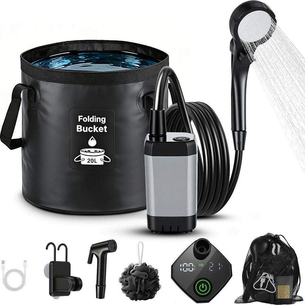 Faziango Campingdusche Tragbare, Camping Dusche mit 20L Produktbild 