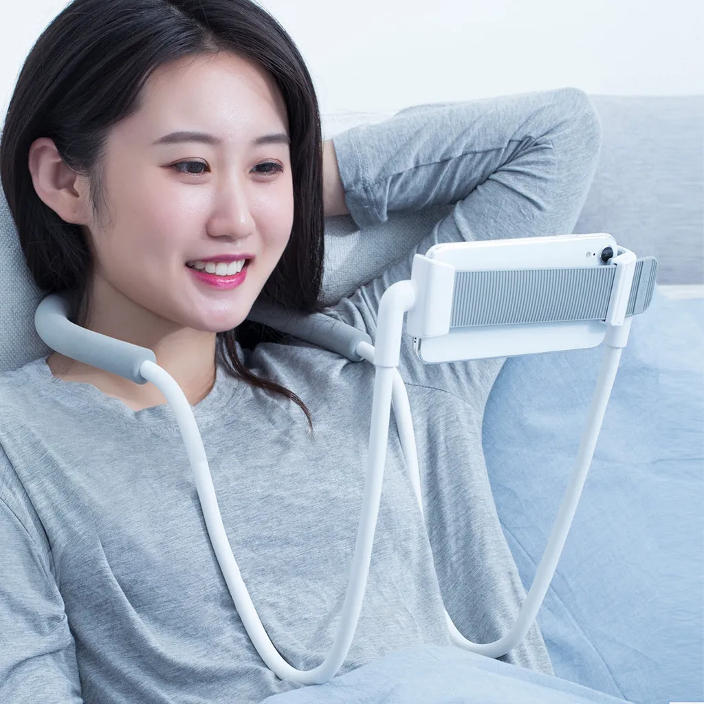 Supporto Baseus per Smartphone da Collo - Video POV e Selfie Bianco - 7