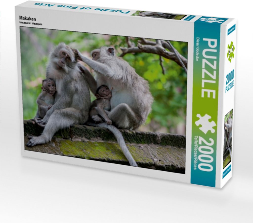 Calvendo Makaken 2000 Teile Puzzle quer 900x670mm, Gödecke Dieter; 7402576