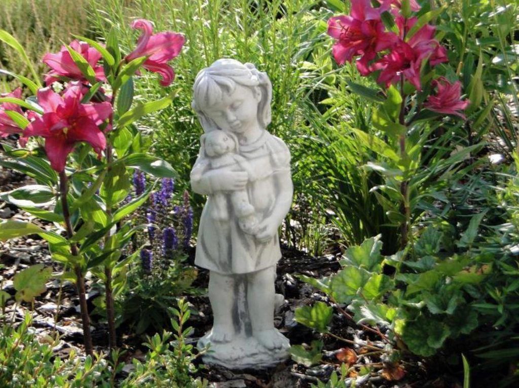 Kind 44cm Skulptur Design Figur Statue Garten Figuren Statuen Skulpturen S101114