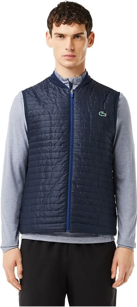 Gilet Lacoste BH9266 Blu Navy Taglia 52 - Eleganza Smanicata Uomo
