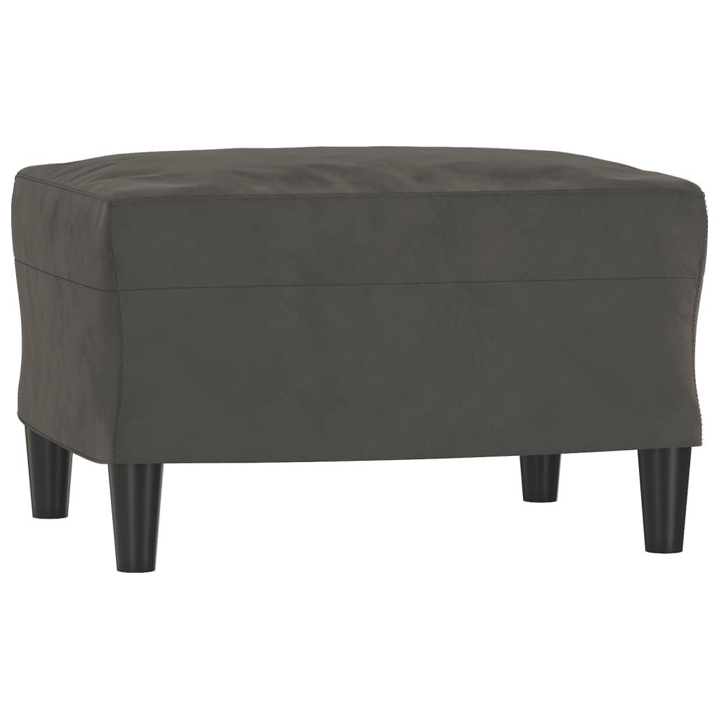 vidaXL Fußhocker Dunkelgrau 60x50x41 cm Samt Produktbild 