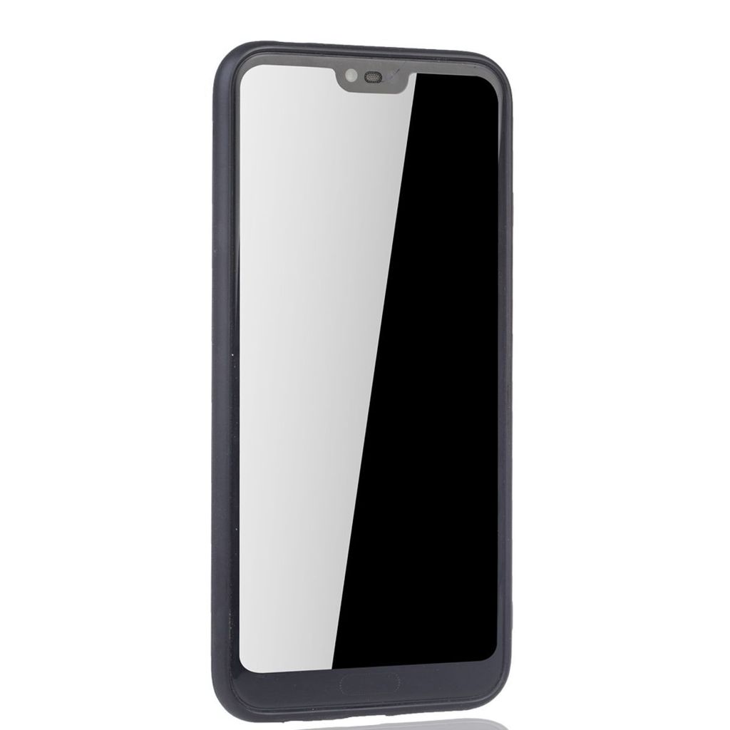 Handy Hülle Mandala für Huawei Honor 10 Design Case Schutzhülle Motiv Kreis Cover Tasche Bumper Schwarz