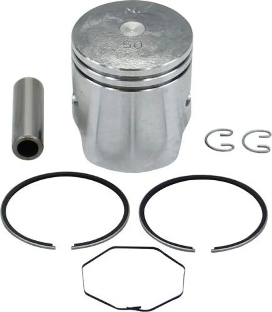 Piston bi-segment pour moteur 70cc de cyclomoteur Honda MT 50