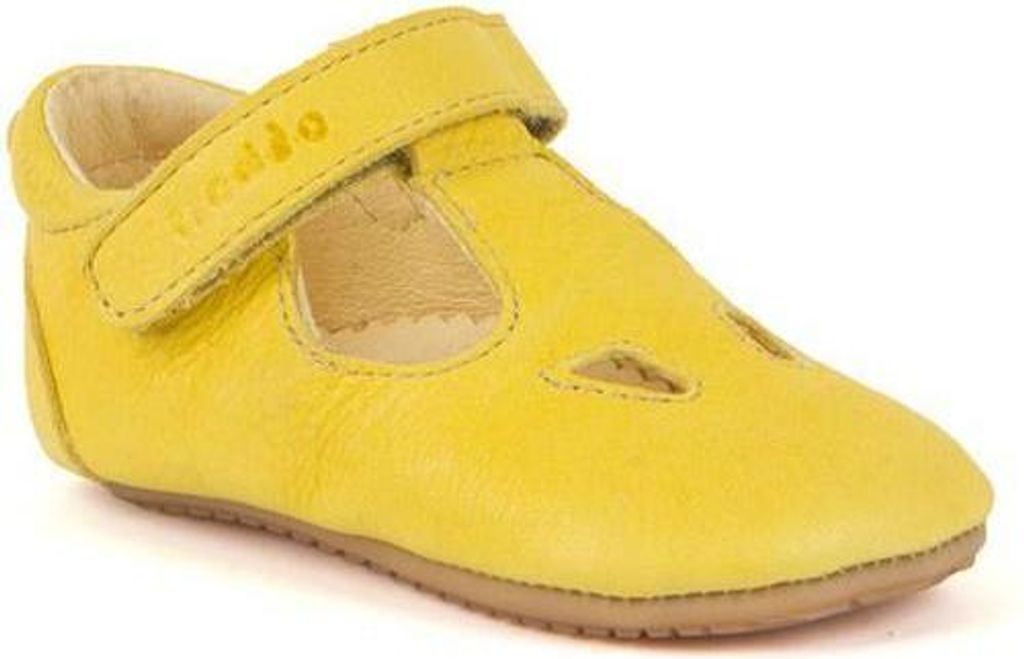 froddo Baby Lederschuh Krabbelschuh gelb Ballerina 17