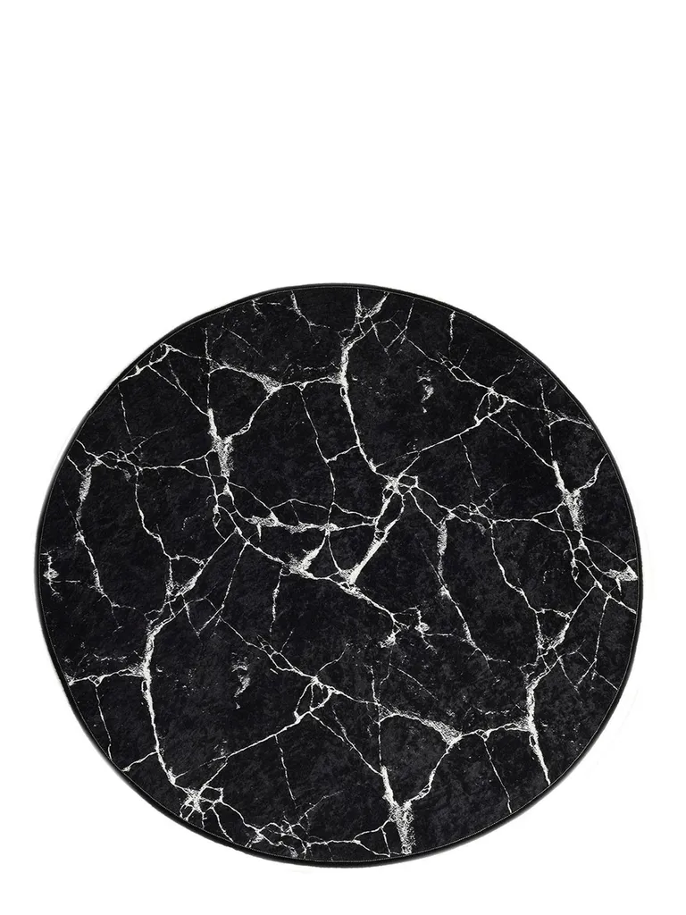 Mijolnir, Marble Djt, tappetino da bagno, multicolore, poliestere, 100 x 100 cm - 5