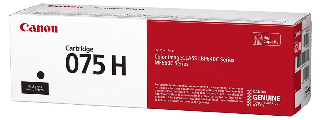 Canon 075 H, 3500 stron(y), Czarny, 1 szt. Zdjęcie produktu 