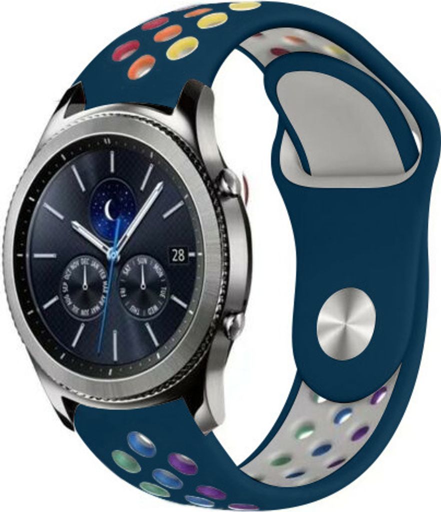 Strap-it Samsung Gear S3 Classic / Frontier Sportarmband (Kieferngrün Bunt)