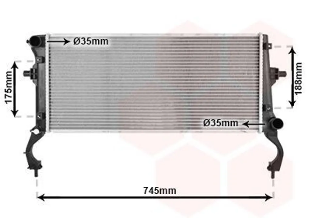 Radiateur moteur pour entretien HYUNDAI i30 berline et break PDE