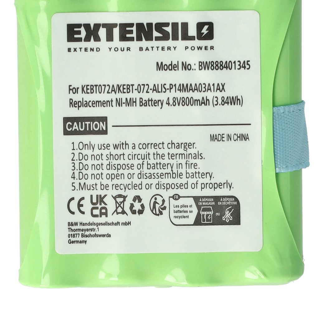 EXTENSILO Akku kompatibel mit Motorola Talkabout T40, T80 Produktbild 5