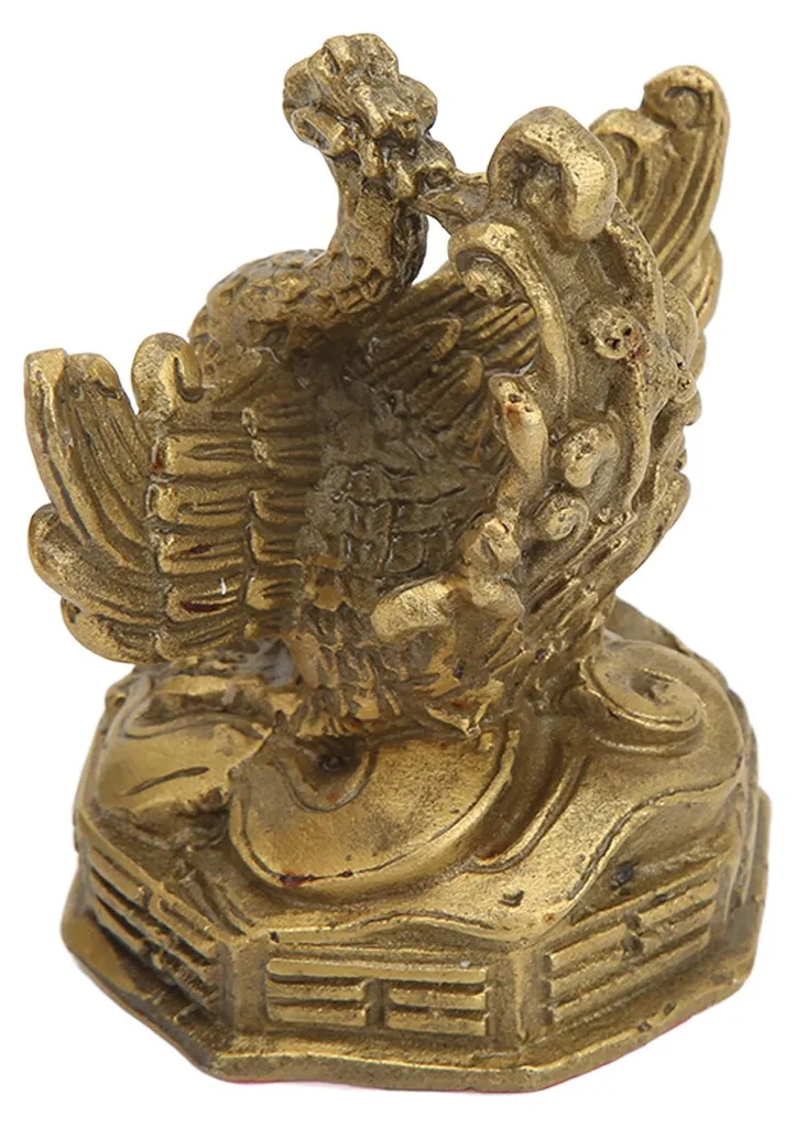 Statue de phénix en laiton haute dureté, figurine déco de collection 25cm - 18