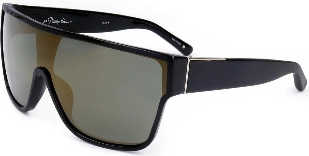Phillip Lim by Linda Farrow PL50 Black 66/11/135 Lunettes de Soleil Homme