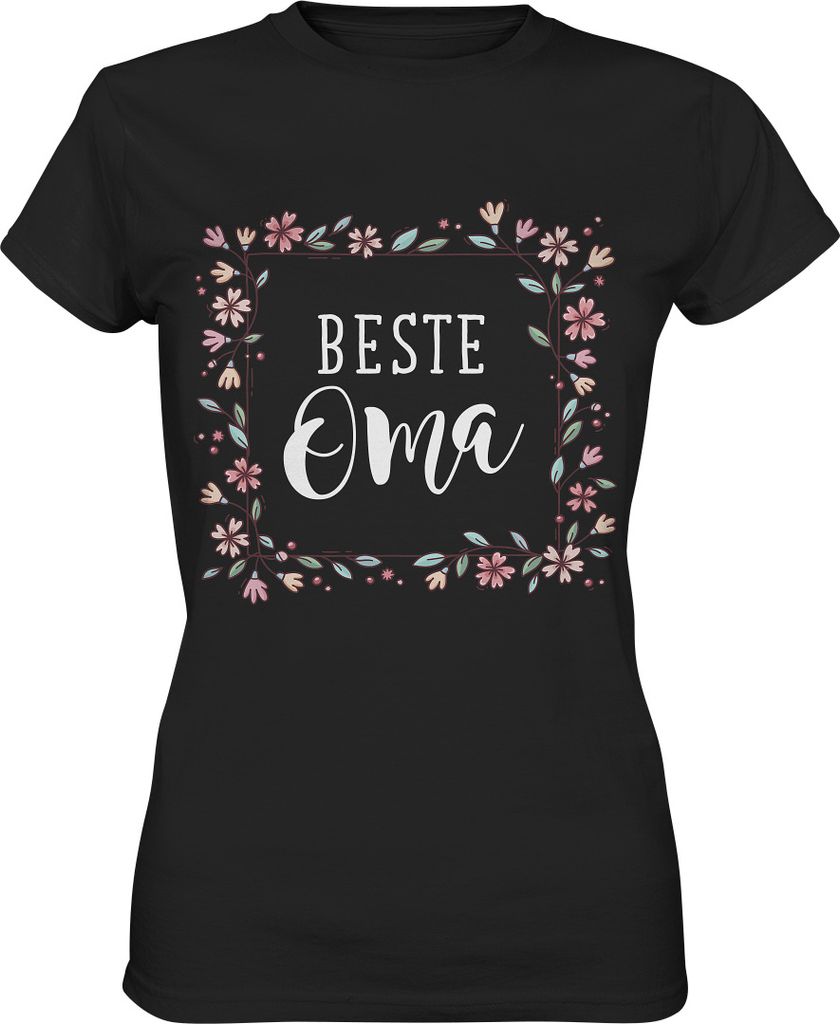 Beste Oma Damen Premium T-Shirt – Black / L Produktbild 