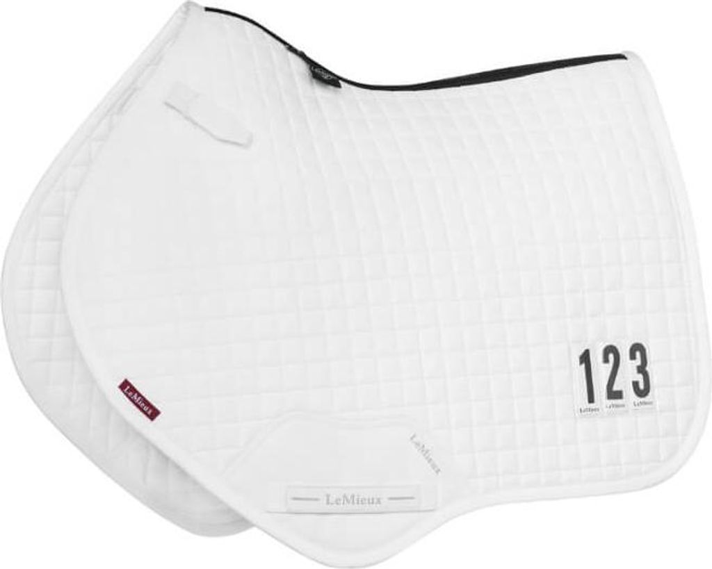 LeMieux Baumwolle Close Contact Turnierschabracke, Farbe:White, Größe:S/M
