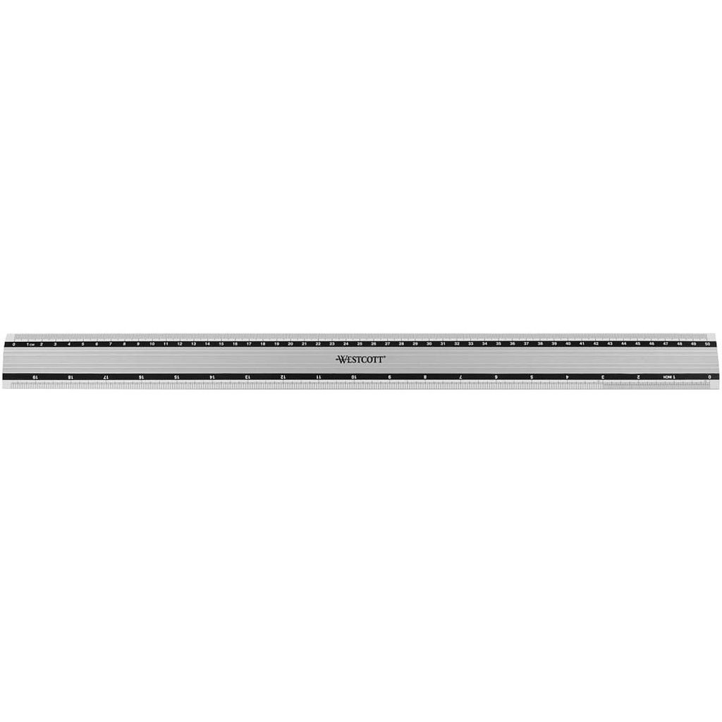 WESTCOTT Lineal 50,0 cm, silber