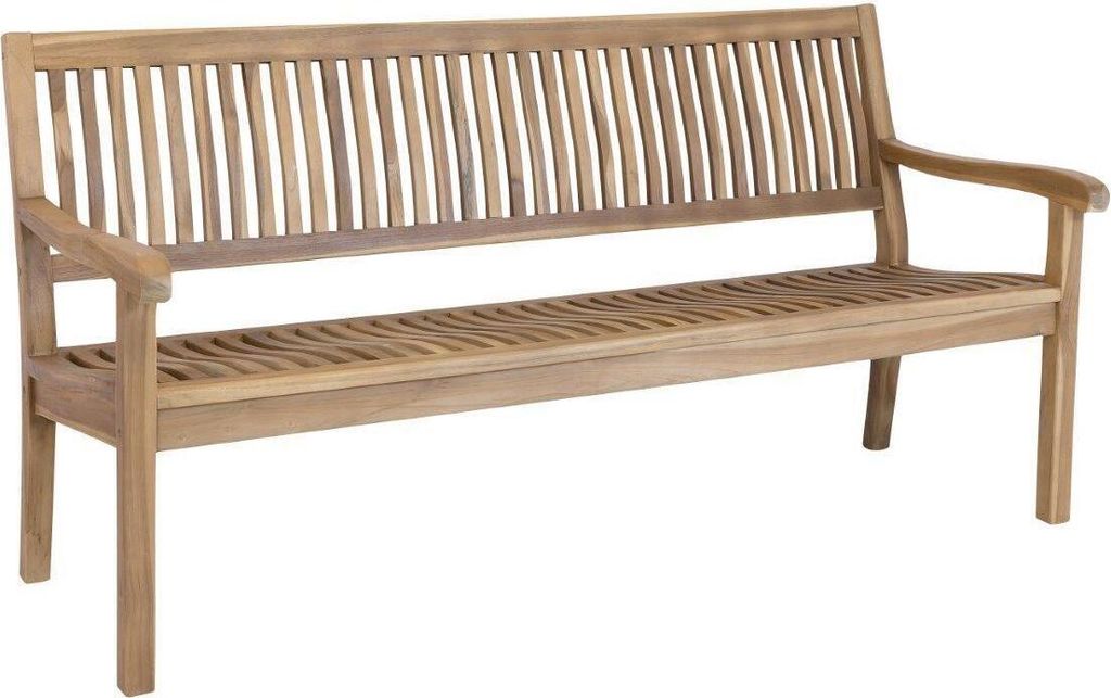Stabile 4-sitzer Gartenbank Kingsbury in Premium Teak 180 cm