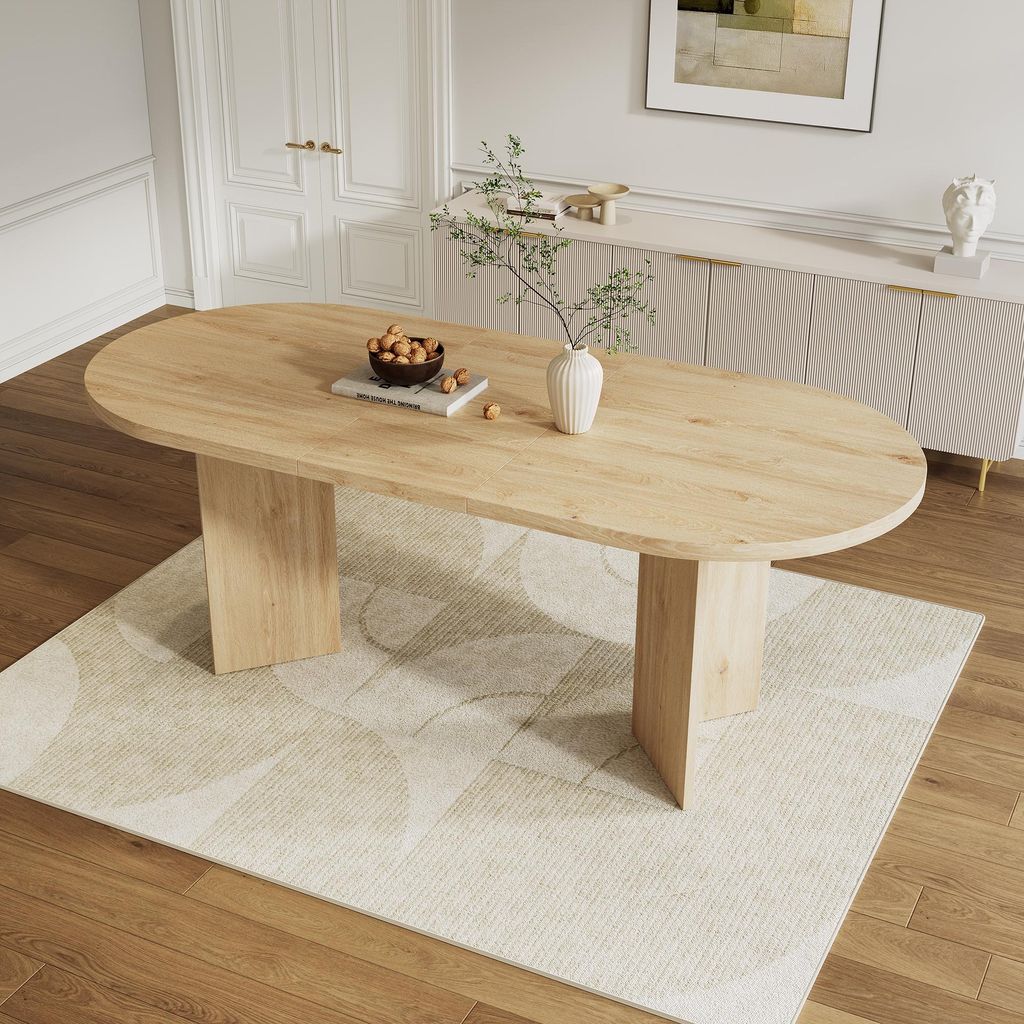 MODFU, oválný jídelní stůl, rozměry 160 x 80 cm, kuchyňský Obrázek produktu 