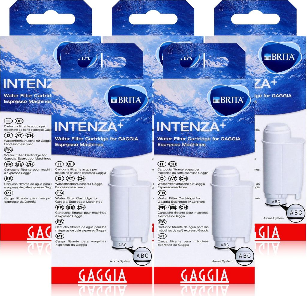 Gaggia Brita Intenza+ Wasserfilter Kartusche für Espressomaschine (5er Pack)